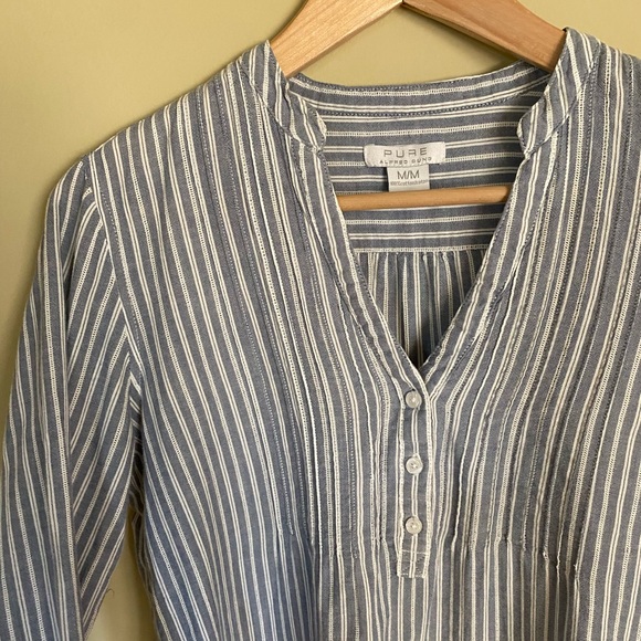 PURE ALFRED SUNG Striped Tunic Top - Picture 8 of 8